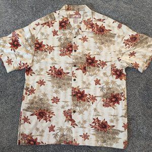 Men's Button Up w/Pocket Hawaiian Shirt (A343)